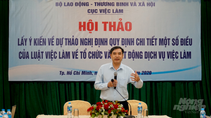TS Vũ Trọng Bình, Cục trưởng Cục Việc làm (Bộ LĐ-TB&XH). Ảnh: Nguyễn Thủy.