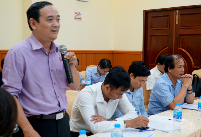 Ông Hoàng Anh, đại diện Sở LĐ-TB&XH tỉnh cà Mau. Ảnh: Nguyễn Thủy.
