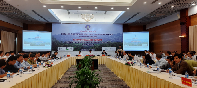 Consultation workshop on Viet Nam's forestry development strategy in the period 2021 - 2030, a vision towards 2050, with the participation of hundreds of domestic and foreign delegates. Photo: Nguyen Huan.