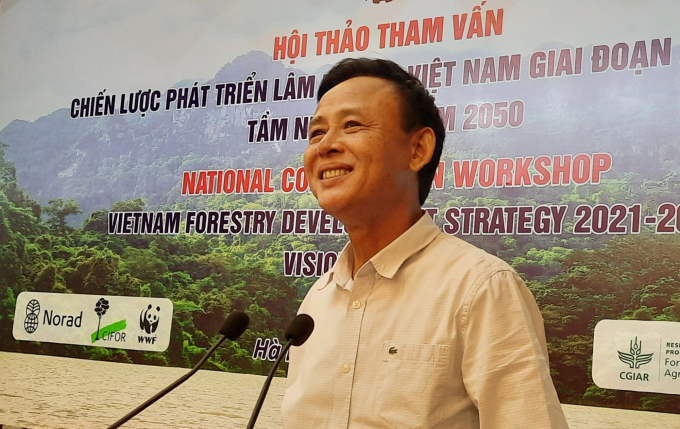 Deputy Minister Ha Cong Tuan especially emphasises the role of socialisation and forest environmental services in the forestry sector’s next period. Photo: Nguyen Huan.