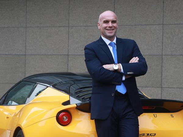 David McIntyre, Giám đốc khu vực Châu Á - Thái Bình Dương và Trung Quốc của Lotus Cars.