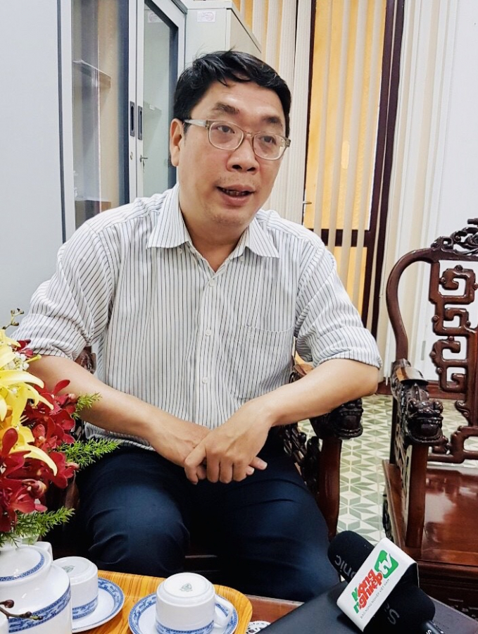 Ông Đinh Minh Hiệp - Tân Giám đốc Sở NN&PTNT TP.HCM trả lời phỏng vấn Báo NNVN. Ảnh: MS.