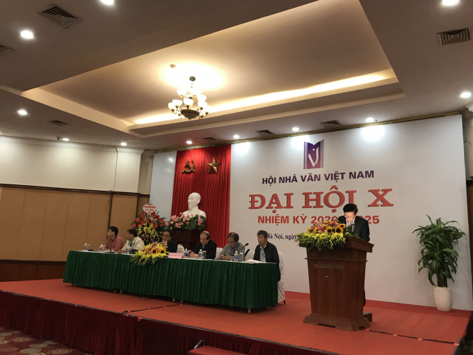 Đại hội đại biểu Hội Nhà văn Việt Nam khóa 10 diễn ra tại Hà Nội.