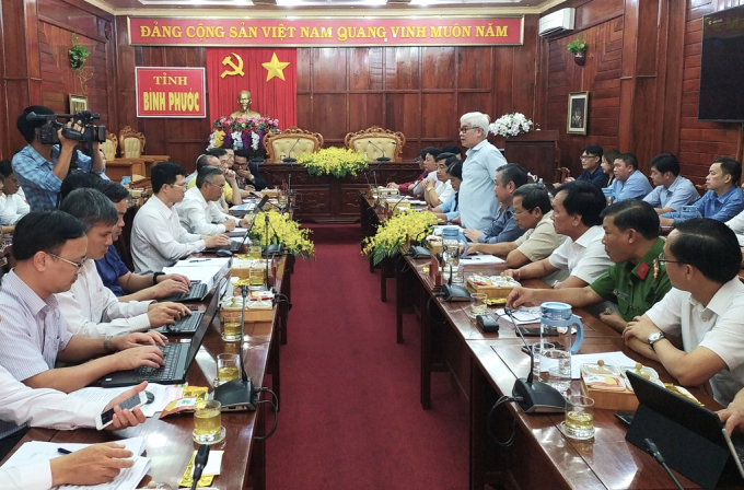 Bí thư Tỉnh ủy Nguyễn Văn Lợi: 'Bình Phước sẽ tạo mọi điều kiện tốt nhất để các doanh nghiệp đầu tư vào nông nghiệp công nghệ cao tại Bình Phước'. Ảnh: Trần Nam.
