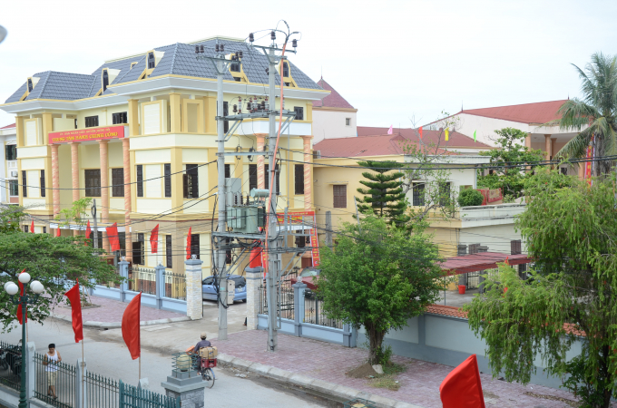 Bộ mặt thị trấn Duyên Hà thay đổi nhờ chương trình xây dựng nông thôn mới.