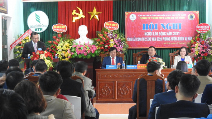 Năm 2020 Công ty cao su Hà Tĩnh đã hoàn thành tốt kế hoạch Tập đoàn CNCSVN giao. Ảnh: Thanh Nga.