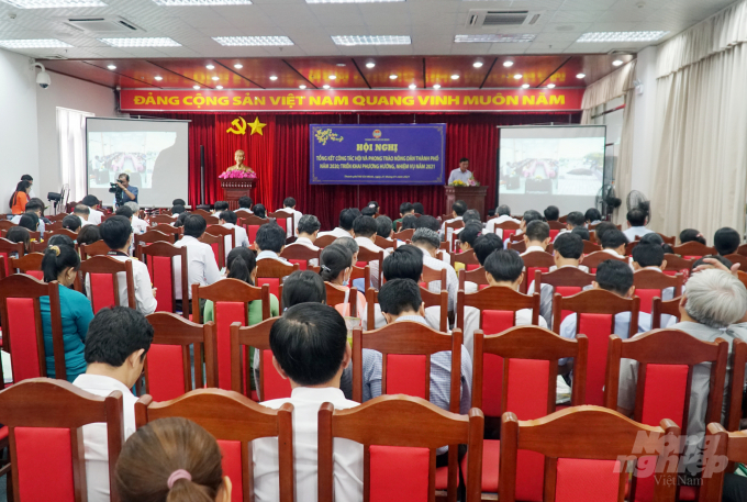 Hội nghị tổng kết công tác hội và phong trào nông dân TP.HCM năm 2020, triển khai phương hướng, nhiệm vụ năm 2021. Ảnh: Nguyễn Thủy.