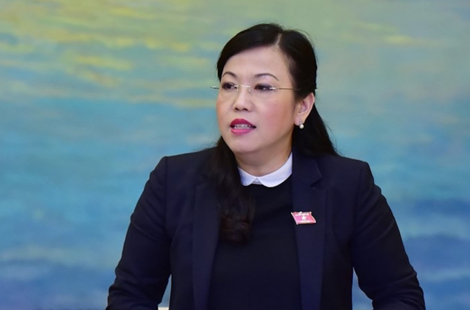 Bà Nguyễn Thanh Hải, Ủy viên Trung ương Đảng, Bí thư Tỉnh ủy, Trưởng đoàn đại biểu Quốc hội tỉnh Thái Nguyên.