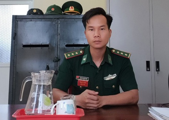 Đội trưởng trinh sát Nguyễn Mạnh Toàn. Ảnh: PV.