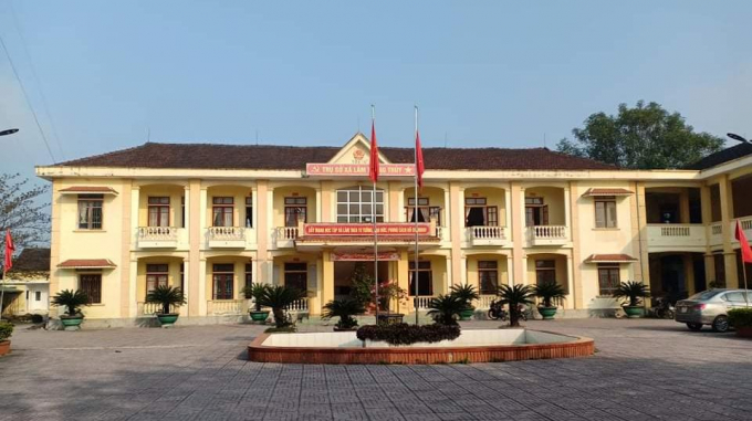 Trụ sở UBND xã Lâm Trung Thủy.