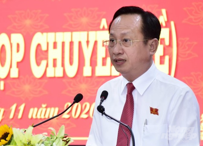 Ông Phạm Văn Thiều, Chủ tịch UBND tỉnh Bạc Liêu. Ảnh: Trọng Linh.