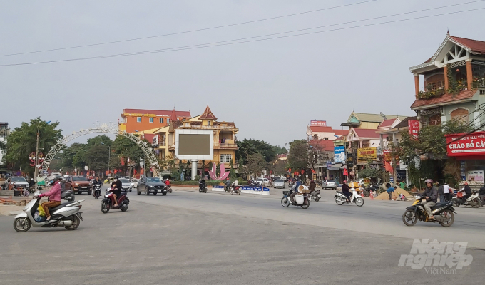 Khu đô thị Long Sơn là đòn bẩy đưa thị xã Thái Hòa cất cánh. Ảnh: Việt Khánh.