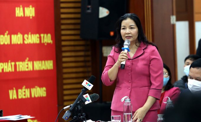 Bà Trần Thị Phương Lan - quyền Giám đốc Sở Công Thương Hà Nội.