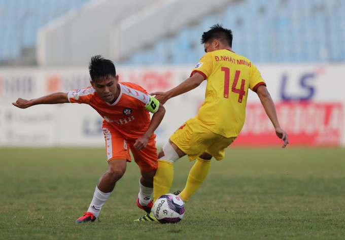 Đà Nẵng đang đứng đầu V-League với 3 trận toàn thắng. Ảnh: VPF.