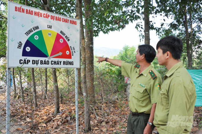 Thời điểm này tại vùng Bảy Núi – An Giang ngành chức đã báo động cháy rừng cấp 5, cấp cực kỳ nguy hiểm. Ảnh: Lê Hoàng Vũ.