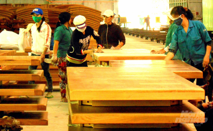 Các doanh nghiệp ngành gỗ phải chung tay xây dựng nền công nghiệp sản xuất đồ gỗ tiêu thụ nội địa phải sử dụng nguồn nguyên liệu hợp pháp. Ảnh: Vũ Đình Thung.