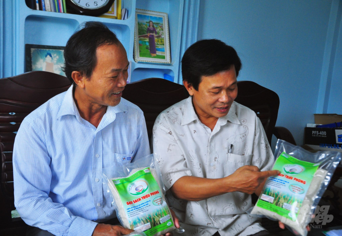 Gạo sạch Triệu Phong là sản phẩm OCOP của tỉnh Quảng Trị. Ảnh: CĐ.