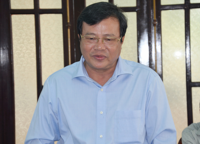Ông Lê Văn Hẳn - Chủ tịch UBND tỉnh Trà Vinh cho biết, tỉnh mong muốn tìm nhà đầu tư phát triển nâng tầm ngành thuỷ sản trong tỉnh. Ảnh: Minh Đảm.