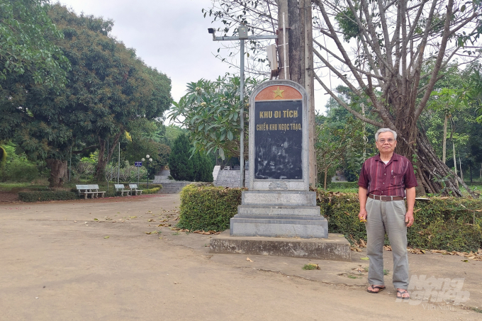 Làng Ngọc Trạo, nơi đặt bia tưởng niệm các chiến sĩ chiến khu Ngọc Trạo. Ảnh: Võ Dũng.