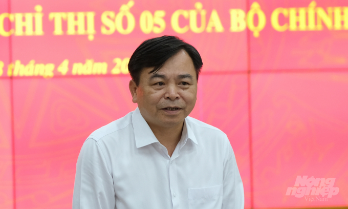 Thứ trưởng Nguyễn Hoàng Hiệp - Bí thư Đảng ủy Bộ NN-PTNT. Ảnh: Bảo Thắng.