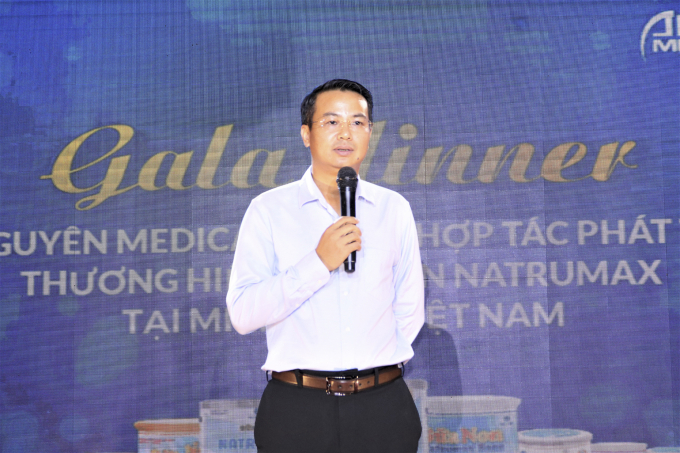 Ông Lê Văn Huynh, Giám đốc An Nguyên Medical Group mong muốn Natrumax sẽ nâng cao sức khoẻ cho cộng đồng. Ảnh: MV.