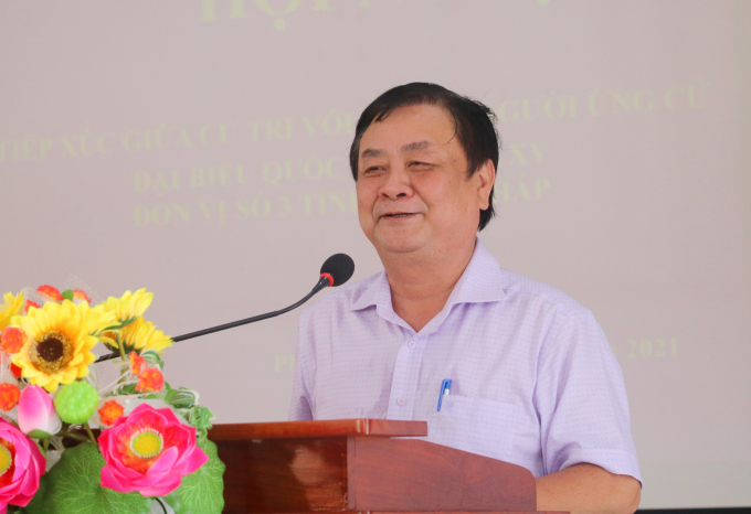Bộ trưởng Bộ NN-PTNT Lê Minh Hoan: Người nông dân giỏi bây giờ không còn là trồng giỏi, nuôi giỏi mà phải thay đổi tư duy sản xuất. Ảnh: Lê Hoàng Vũ.