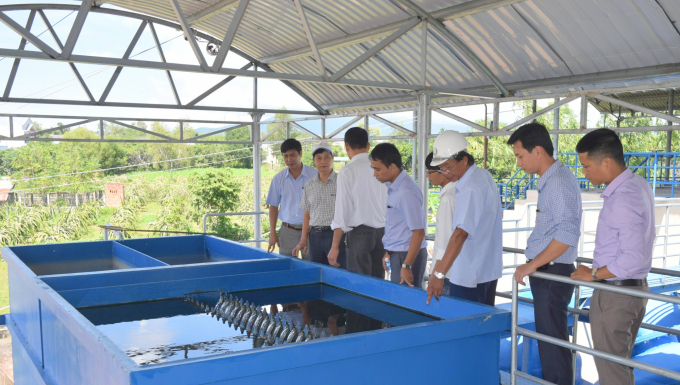 Thời gian qua, Trung tâm Nước sạch và Vệ sinh môi trường nông thôn Bình Thuận nỗ lực cấp nước sinh hoạt cho người dân nông thôn. Ảnh: KS.