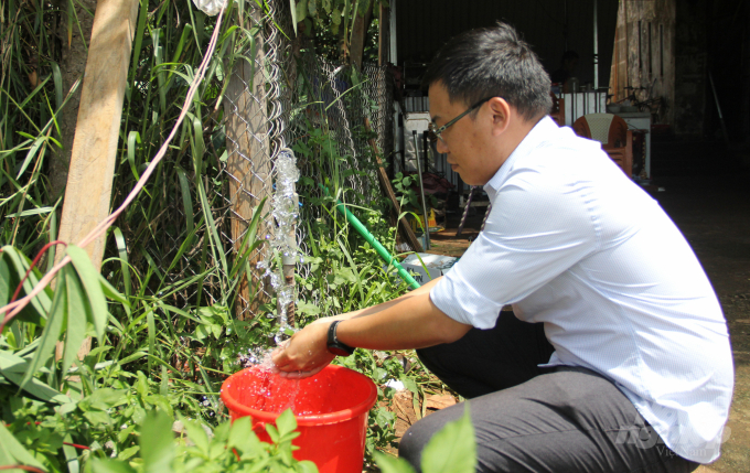 Hiện có 90% người dân vùng nông thôn Đăk Nông được sử dụng nước hợp vệ sinh. Ảnh: Quang Yên.