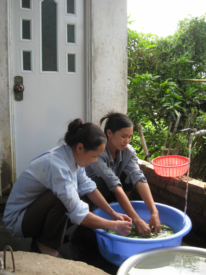 Hiện nay toàn tỉnh Tuyên Quang có 95% hộ dân được sử dụng nước sinh hoạt hợp vệ sinh. Ảnh: Đào Thanh.