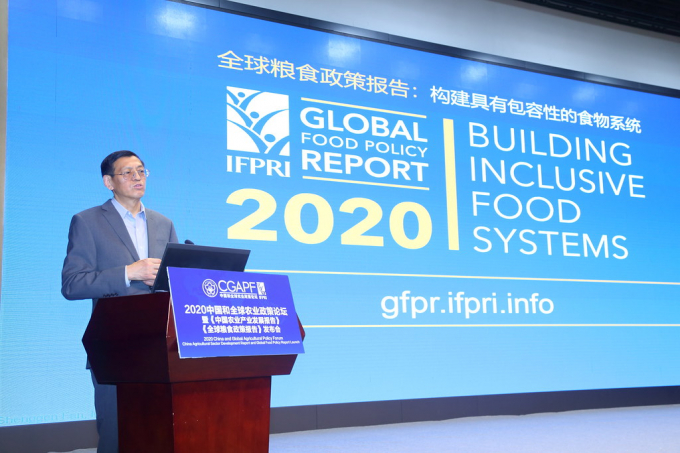 Ông Phàn Thắng Căn phát biểu tại hội nghị của IFPRI vào năm 2020. Ảnh: Flickr
