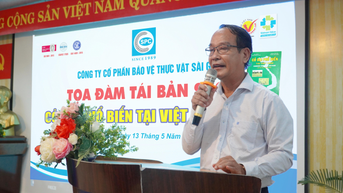 Ông Lê Văn Thiệt, Phó cục trưởng Cục BVTV chia sẻ tại toạ đàm. Ảnh: Quốc Thi.
