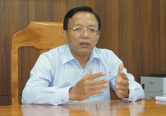 Ông Lê Huyền cho biết, Ninh Thuận sẽ tập trung thu hút các doanh nghiệp vào nông nghiệp công nghệ cao. Ảnh: Ngọc Khanh.