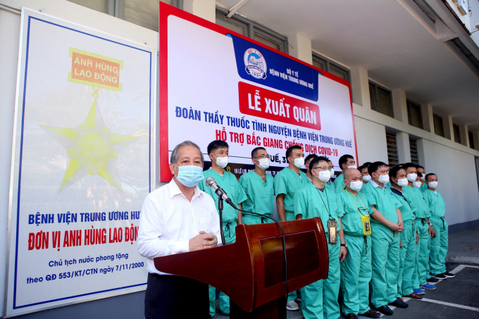 Chủ tịch UBND tỉnh Thừa Thiên- Huế Phan Ngọc Thọ phát biểu tại buổi lễ. Ảnh: T.T.