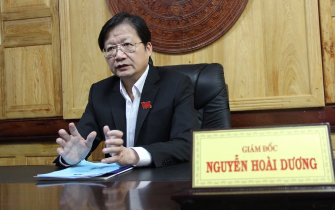 Ông Nguyễn Hoài Dương trao đổi với Báo Nông nghiệp Việt Nam về chính sách thu hút đầu tư vào nông nghiêp. Ảnh: Quang Yên.