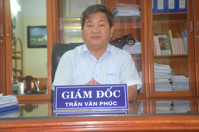Director of Binh Dinh Department of Agriculture and Rural Development, Tran Van Phuc. Photo: Dinh Thung.