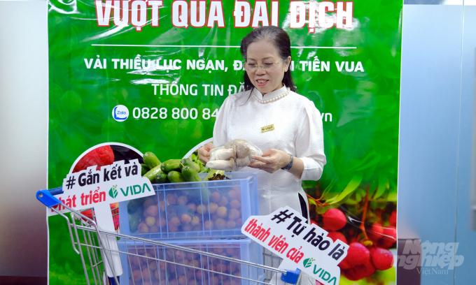 VIDA là một trong số các thành viên tham gia hỗ trợ tiêu thụ nông sản trong chương trình 'Nâng niu giá trị nông sản Việt - Kết nối nông sản - San sẻ yêu thương - Vượt qua đại dịch'. Ảnh: Bảo Thắng.