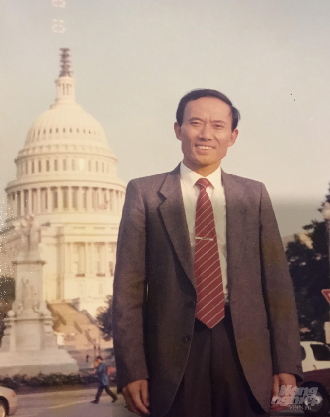 Ông Nguyễn Viết Vinh trước cuộc đàm phán BTA tại Washington DC, Mỹ. Ảnh: Nhân vật cung cấp.