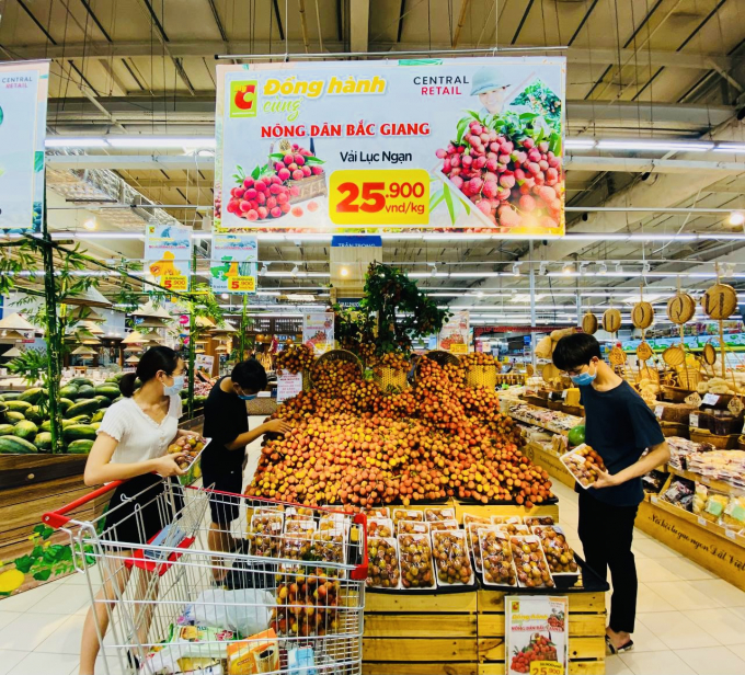Tập đoàn Central Retail là một trong những đơn vị bán lẻ có đóng góp rất lớn trong quảng bá và nâng tầm nông sản Việt. Ảnh: CSV.