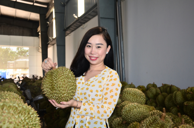 Durians prepared to be frozen for export to the US. Photo: Minh Dam.