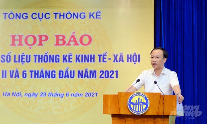 Ông Dương Mạnh Hùng, Vụ trưởng Vụ Thống kê Nông nghiệp, Lâm nghiệp và Thủy sản. Ảnh: Bảo Thắng.