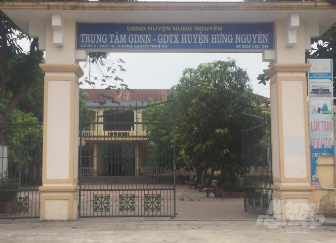 Sau nhiều năm, tỉnh Nghệ An vẫn chưa thể xử lý dứt điểm các vấn đề tồn tại của Trung tâm GDNN-GDTX huyện Hưng Nguyên. Ảnh: Việt Khánh. 