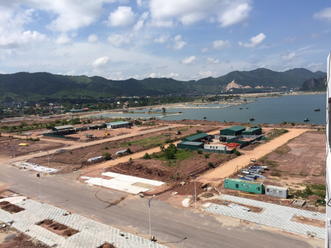 Một góc dự án Khu đô thị Ocean Park Vân Đồn tại Hòn Cặp Xe, xã Hạ Long, huyện Vân Đồn, Quảng Ninh. Ảnh: MP.