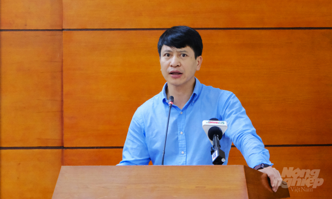 Ông Nguyễn Minh Tiến, Chánh Văn phòng Điều phối NTM Trung ương nêu nhiều lợi ích khi phát triển du lịch nông thôn. Ảnh: Bảo Thắng.