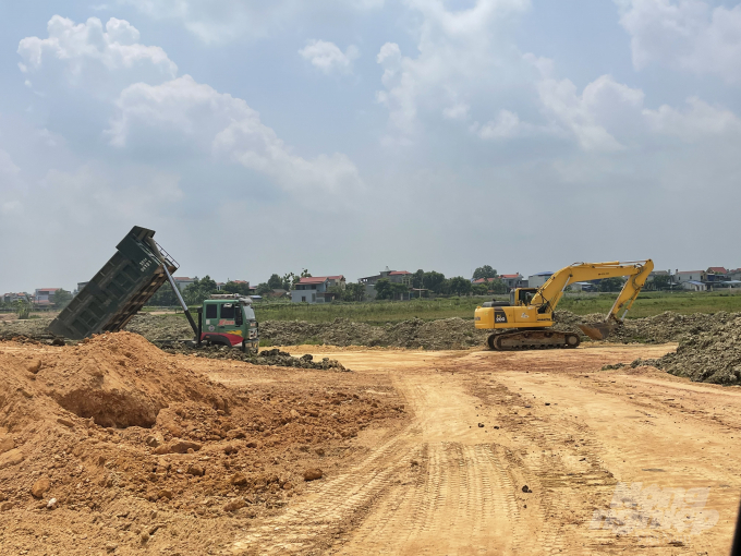 Khởi đầu nhiệm kỳ 2021-2025, khu dân cư tổ 14 phường Túc Duyên, thành phố Thái Nguyên đang được tích cực triển khai san lấp, xây dựng hạ tầng, để trả đất nền cho khách hàng. Ảnh: VB.