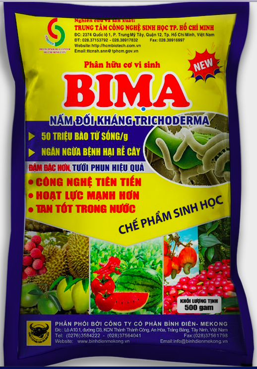 Ưu tiên sử dụng các thuốc có nguồn gốc sinh học và bồ sung phân bón có chứa các nấm đối kháng như BIMA. Ảnh: Hồng Huệ.