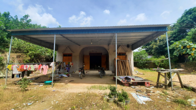 Ngôi nhà mới của gia đình anh Chíu Đức Thắng (xã Đồn Đạc, huyện Ba Chẽ, Quảng Ninh). Ảnh:TT