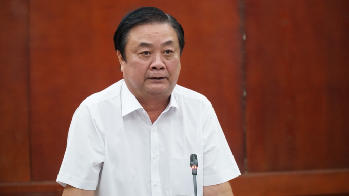 Bộ trưởng Lê Minh Hoan phát biểu tại hội nghị trực tuyến ngày 7/8. Ảnh: Đức Minh.
