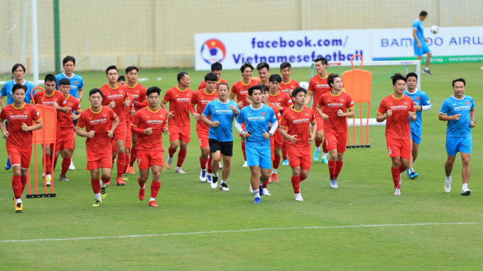 Đội tuyển Việt Nam nhiều khả năng tập trung đến khi V-League nối lại. Ảnh: VFF.