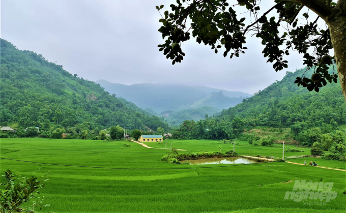 Phú Thịnh vốn là xã nghèo của huyện Yên Sơn, tỉnh Tuyên Quang, nay đang vươn lên mạnh mẽ để về dích nông thôn mới. Ảnh: Đào Thanh.