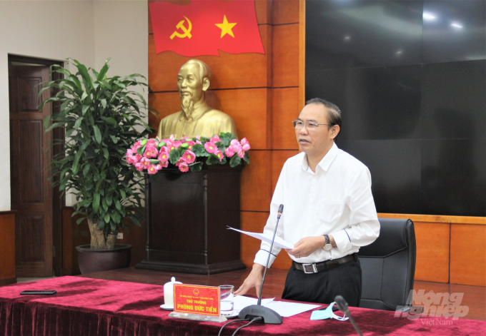 Deputy Minister Phung Duc Tien emphasized that administrative procedure reform plays an important role in international regional integration and boosting the country's production. Photo: Pham Hieu.